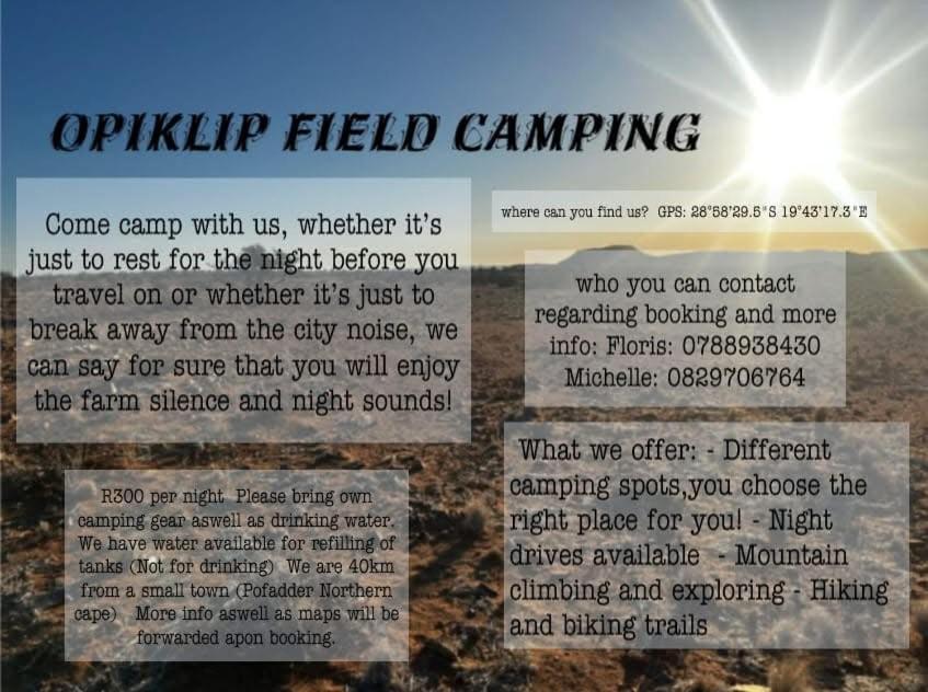Opiklip Wild Camping
